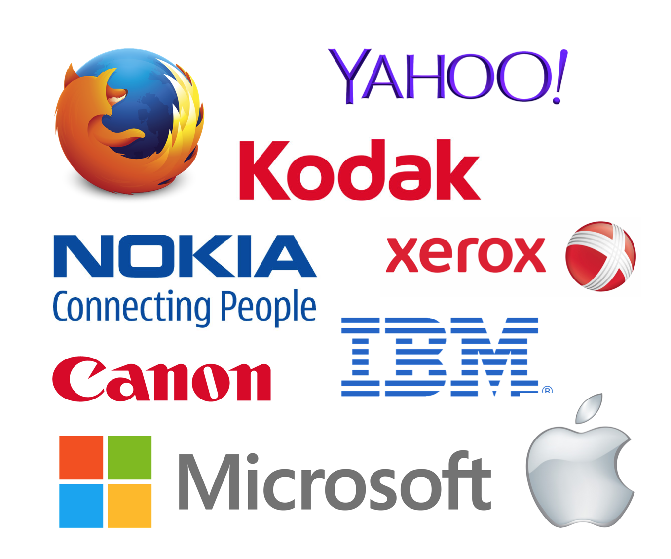 computer software company logos