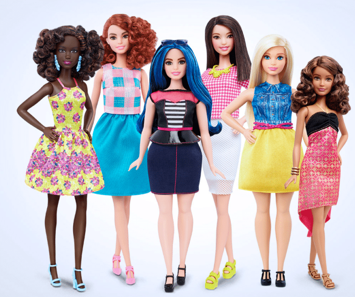 Significant change for the Barbie brand: Barbie now has a new range of body types!