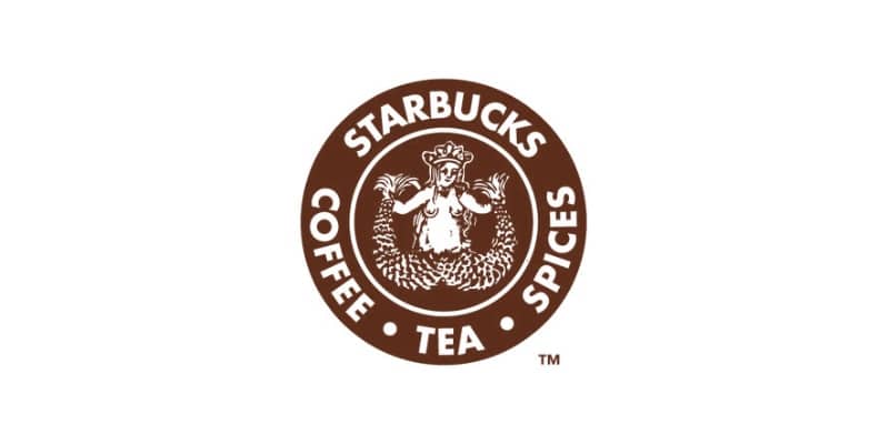 The first Starbucks logo in 1971